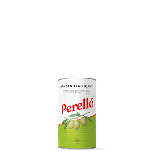 Pitted Green Olives with Chilli • Perello