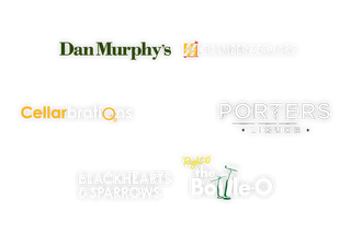 Six bottle store logos which stock Karu spirits