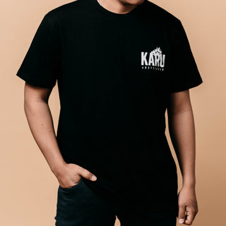  Karu Distillery t-shirt with a logo